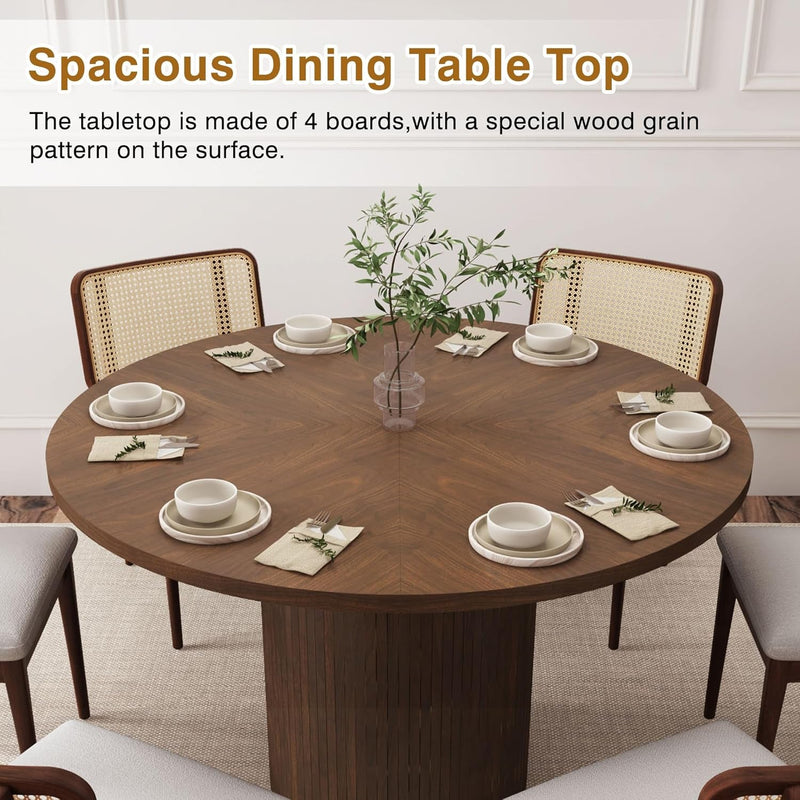 47 Inch Round Dining Table for Modern Farmhouse Style-4