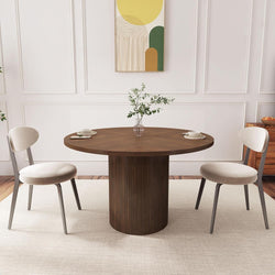 47 Inch Round Dining Table for Modern Farmhouse Style-0