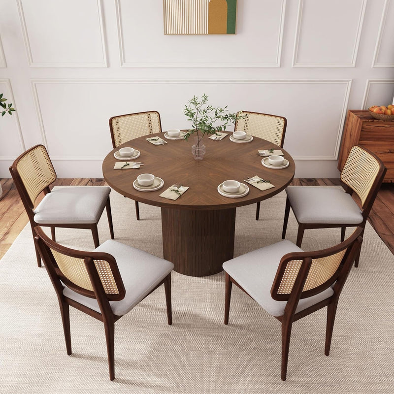 47 Inch Round Dining Table for Modern Farmhouse Style-2