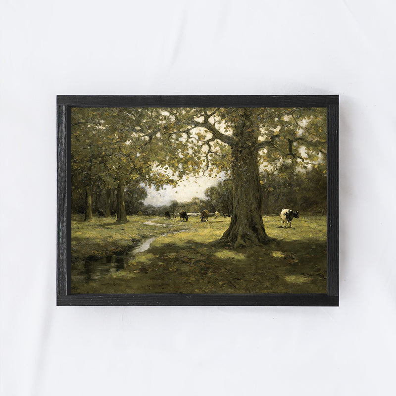 Cows In A Pasture Painting A66-1