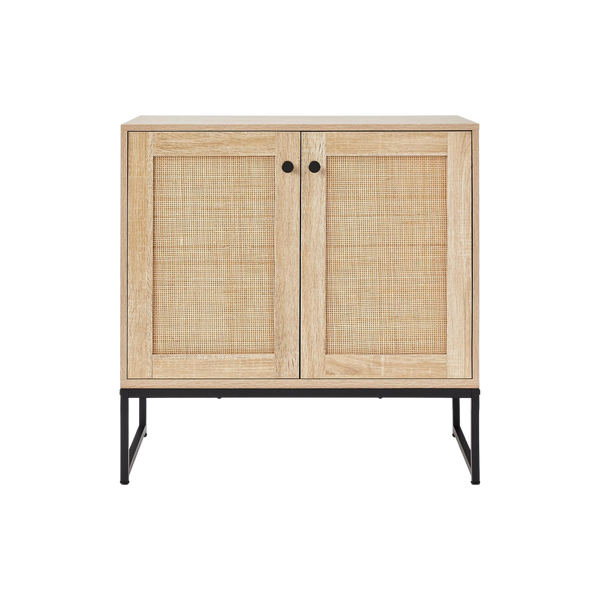 2-Door Rattan Cabinet