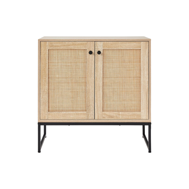 2-Door Rattan Cabinet