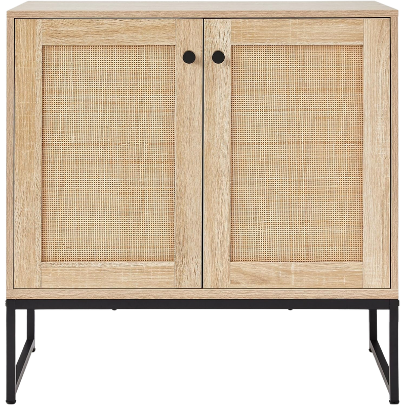 2-Door Rattan Cabinet