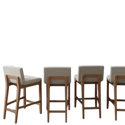 Modern Counter Height Bar Stool - Set of 4