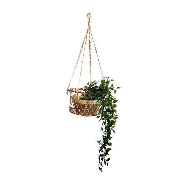 Single Hanging Woven Basket