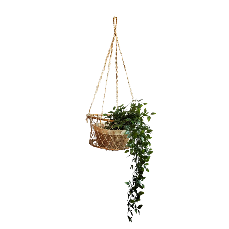 Single Hanging Woven Basket
