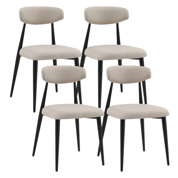 Set of 4 Upholstered Dining Chairs