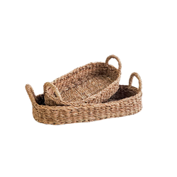 Handmade Bread Basket With Natural Handle
