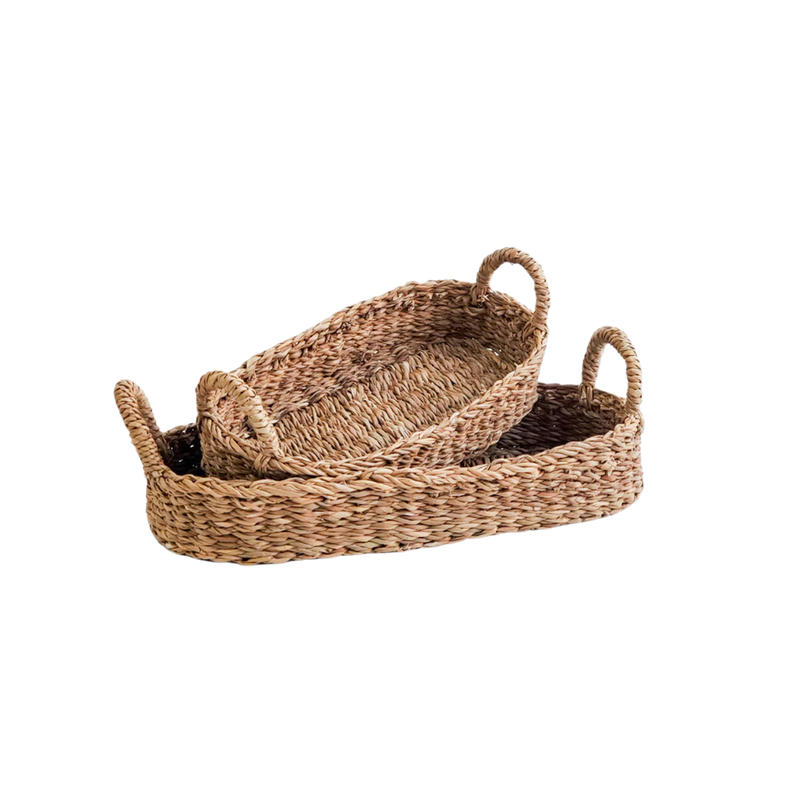Handmade Bread Basket With Natural Handle