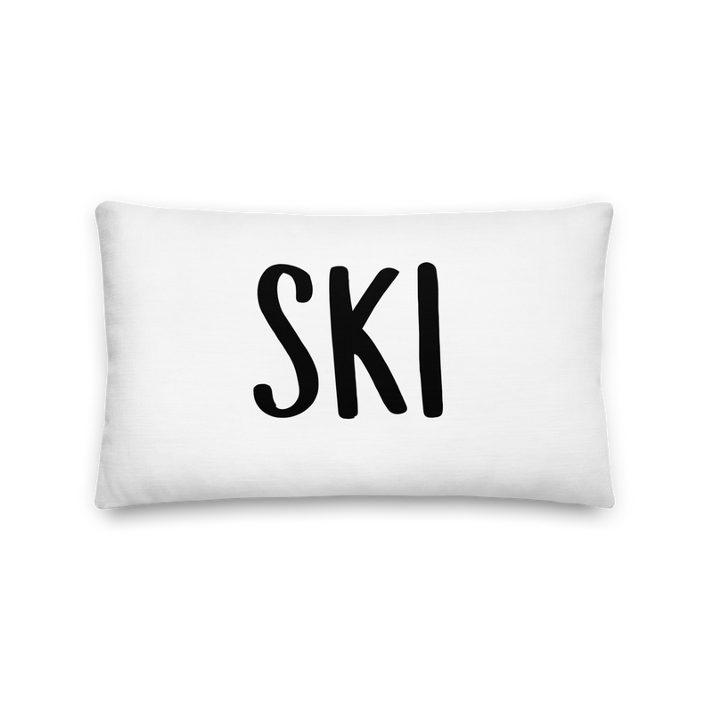 Après Ski Reversible Throw Pillow