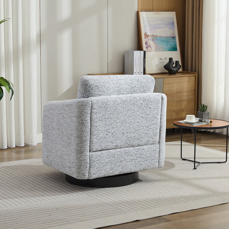 31.5"W  Comfy Round Swivel Accent Chair-4