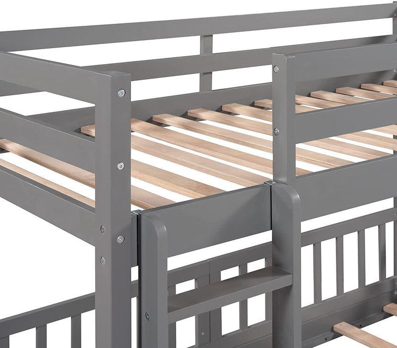 Twin Metal Bunk Bed Frame, Black-4